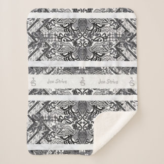 Modern BATIK Pattern Sherpa Deken