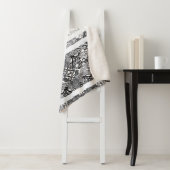 Modern BATIK Pattern Sherpa Deken (In situ)