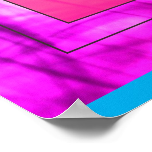 Modern Bats Spider Web Volle Maan Happy Halloween Poster (Hoek)