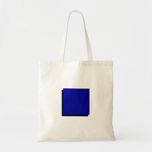 Modern Bauhaus Art Blue Square Tote Bag (Voorkant)