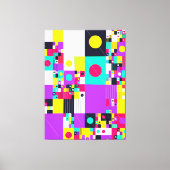 Modern Bauhaus Geometric Pattern Canvas Afdruk (Voorkant)