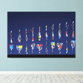 Modern Bauhaus Geometric Pattern Design  Canvas Afdruk (Insitu (Houten vloer))