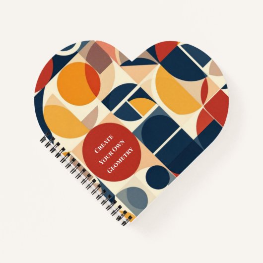 Modern Bauhaus Geometric Pattern Notitieboek (Voorkant)