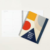 Modern Bauhaus Geometric Pattern  Planner (Display)