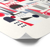 Modern Bauhaus Pattern  Poster (Hoek)