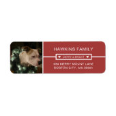 Modern Be Merry Foto's Retouradres Etiket (Voorkant)