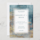 Modern Beach Abstract Weddenschap Kaart (Voorkant)