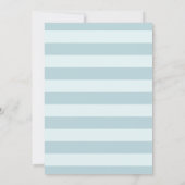 Modern Beach Blue Shell Bridal Shover Kaart (Achterkant)