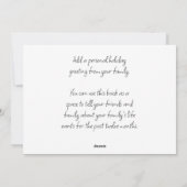 Modern Beach Foto Kerst Kaart (Achterkant)