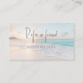 Modern Beach Référer une carte d'ami (Devant)