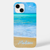 Modern Beach Sand Sky Aangepast Case-Mate iPhone Case (Achterkant)