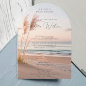 Modern Beach Seaside vrijgezellenfeest Kaart