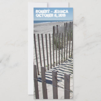 Modern Beach Wedding Invitation Kaart