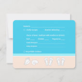 Modern Beach Wedding RSVP Meal Choice Song Request (Dos)