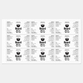 Modern Beard Oil Label 1 OZ 30ml druppelflesje (Vel)