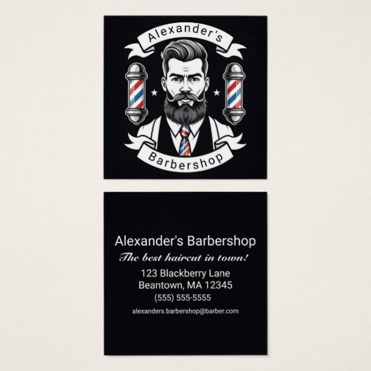 Modern Bearded Man (Devant & derrière)