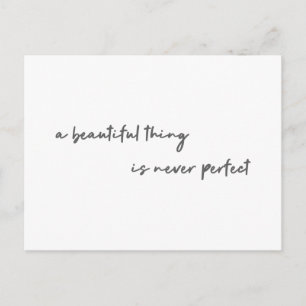 Modern Beauty Een mooi ding is nooit perfect Briefkaart