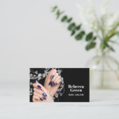 Modern Beauty Manicurist Nail Artist Nail Salon Visitekaartje (Staand voorkant)