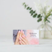 Modern Beauty Manicurist Nail Artist Nail Salon Visitekaartje (Staand voorkant)