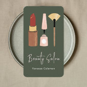 Modern Beauty Salon Minimal QR Code Visitekaartje