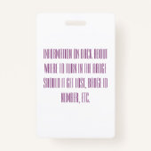 Modern Beauty Swatch Makeup Artist Afbeelding ID B Badge (Achterkant)