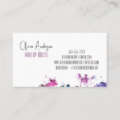 Modern Beauty Swatch Makeup Artist Visitekaartje (Achterkant)