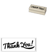 Modern bedankt 	rubberstempel (Gestempeld)