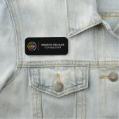 Modern Bedrijf Bedrijf Logo Medewerker Magnetisch Naamplaatje (In situ)