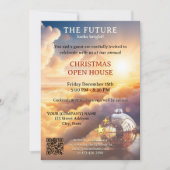 Modern Bedrijf Kerst Open Huis Kaart (Voorkant)