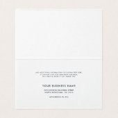 Modern bedrijf Logo Business Dank u kaart (Binnenkant ongevouwen)