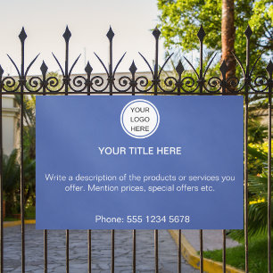 Modern Bedrijf Logo Promotionele Adverteren Tekst Spandoek