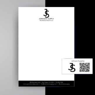 Modern Bedrijfs Aangepast Bedrijfsmonogramlogo Briefhoofd