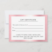 MODERN BEDRIJFSCERTIFICAAT, cadeau voor u (Achterkant)