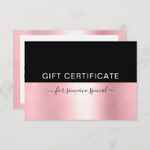 MODERN BEDRIJFSCERTIFICAAT, cadeau voor u (Voorkant / Achterkant)