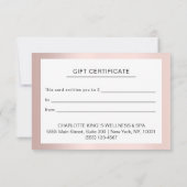 MODERN BEDRIJFSCERTIFICAAT, cadeau voor u (Achterkant)