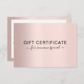 MODERN BEDRIJFSCERTIFICAAT, cadeau voor u (Voorkant / Achterkant)