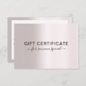 MODERN BEDRIJFSCERTIFICAAT, cadeau voor u (Voorkant / Achterkant)