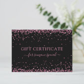 MODERN BEDRIJFSCERTIFICAAT GIFT GLITTER (Staand voorkant)