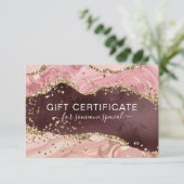 MODERN BEDRIJFSGLITTERCERTIFICAAT (Staand voorkant)