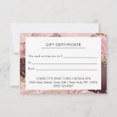 MODERN BEDRIJFSGLITTERCERTIFICAAT (Achterkant)