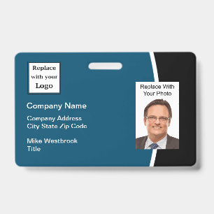 Modern bedrijfslogo ID-badge Badge