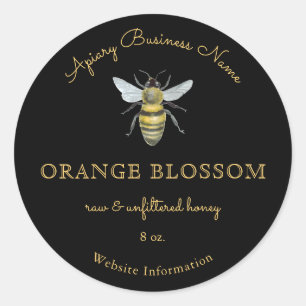 Modern Bee Appiary Honing Geel Zwart Product Label