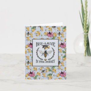 Modern Bee-Lieve in Your Journey Afstuderen Kaart