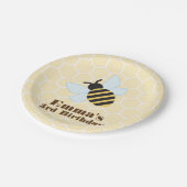 Modern Bee Papieren Bordje (Gekanteld)