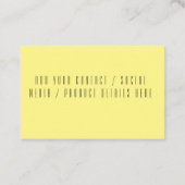 Modern Bee Wreath Visitekaartje (Achterkant)