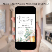 Modern Beer Love is Brewing Bridal Shower Kaart