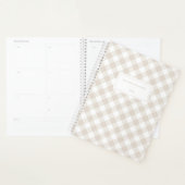 Modern Beige Buffalo Pset Planner (Display)