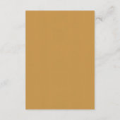Modern Beige Elegant Script QR Bruiloft RSVP Informatiekaartje (Achterkant)