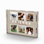 Modern Beige Friends Forever Foto Collage (Rechts)