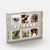 Modern Beige Friends Forever Foto Collage (Links)